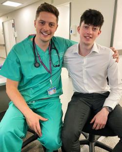 Photo of Dr. Alex George with his brother.
