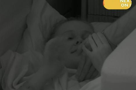 Watch moment JoJo Siwa breaks show rules as she writes secret message on Chris’ hand during intimate scene