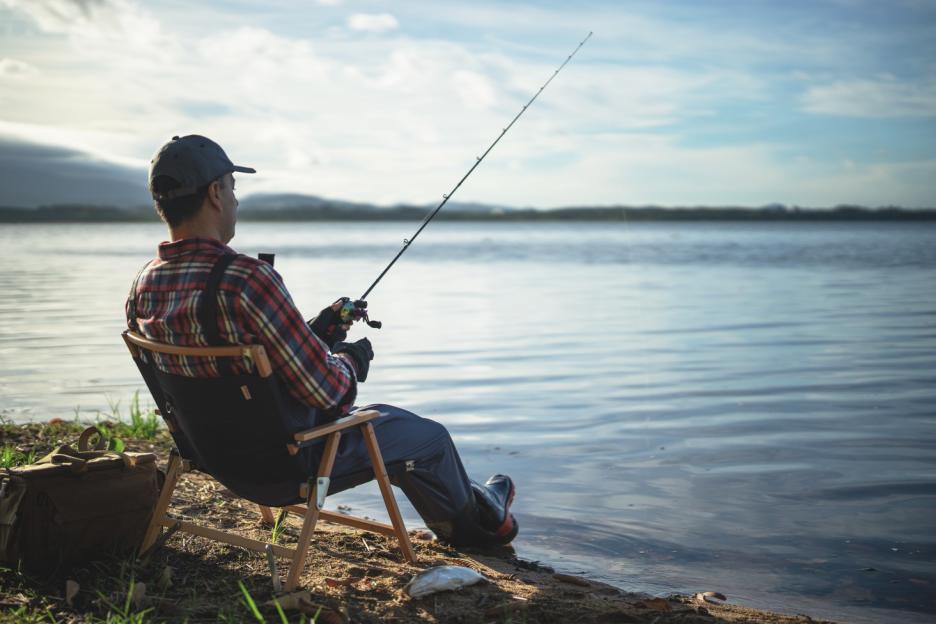 fishing in the lake