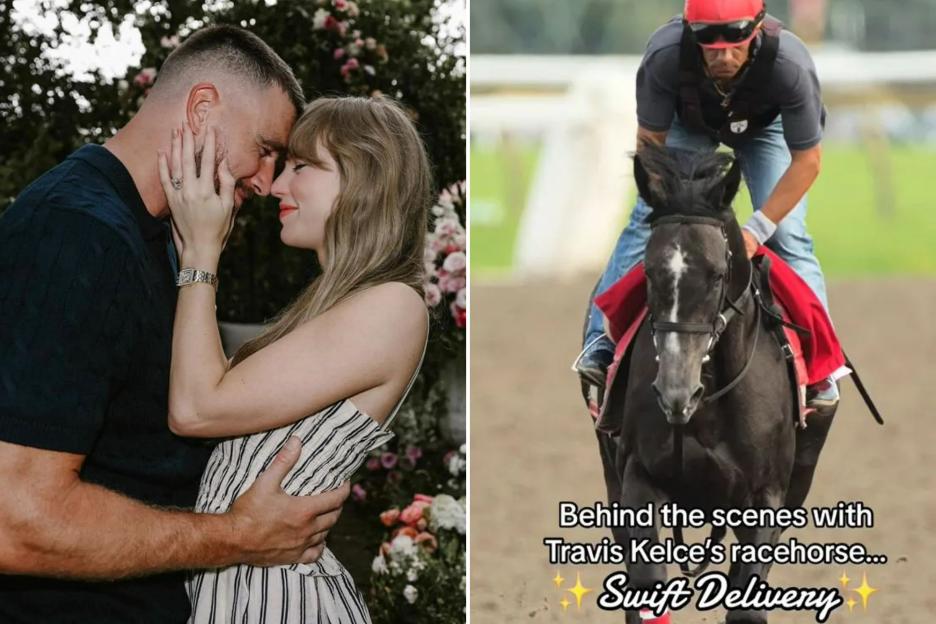 Taylor Swift in line for £1million engagement gift thanks to fiance Travis Kelce’s racehorse named after her