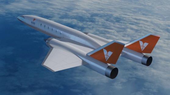 Illustration of a hypersonic jet.