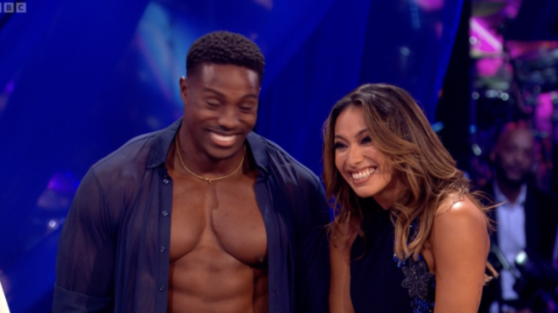 Harry Aikines-Aryeetey and Karen Hauer smiling.