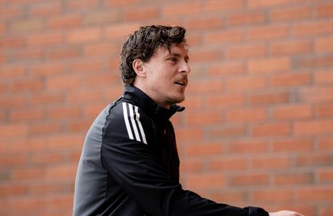 Victor Lindelof of Manchester United during a soccer match.