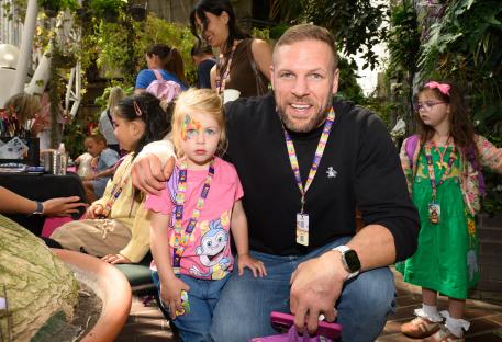James Haskell spotted after revealing why he split with Chloe Madeley as he joins Charlotte Crosby at Dora event
