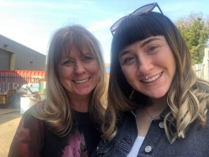 Sharon Simes and her daughter Krystal.