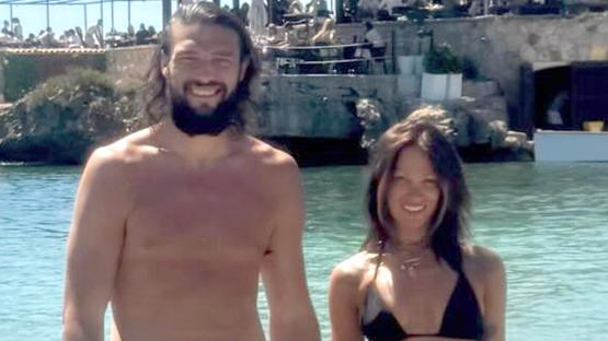 Andy Carroll and bikini-clad girlfriend Lou Teasdale put on loved-up display on holiday in Magaluf