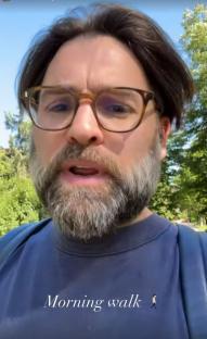 Stuart Manning on a morning walk.