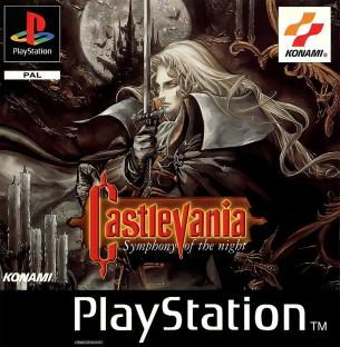 Castlevania: Symphony of the Night PlayStation game cover art.