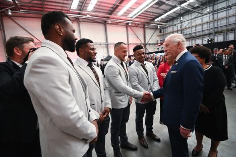 Jeremiah Simbiken and Castleford’s PNG stars buzzing after meeting the King