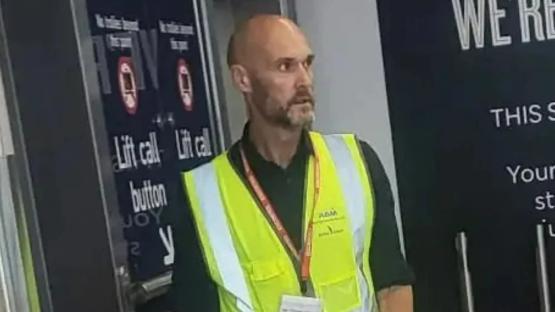 Former Championship manager, 44, now working at Bristol Airport as picture of him in uniform goes viral