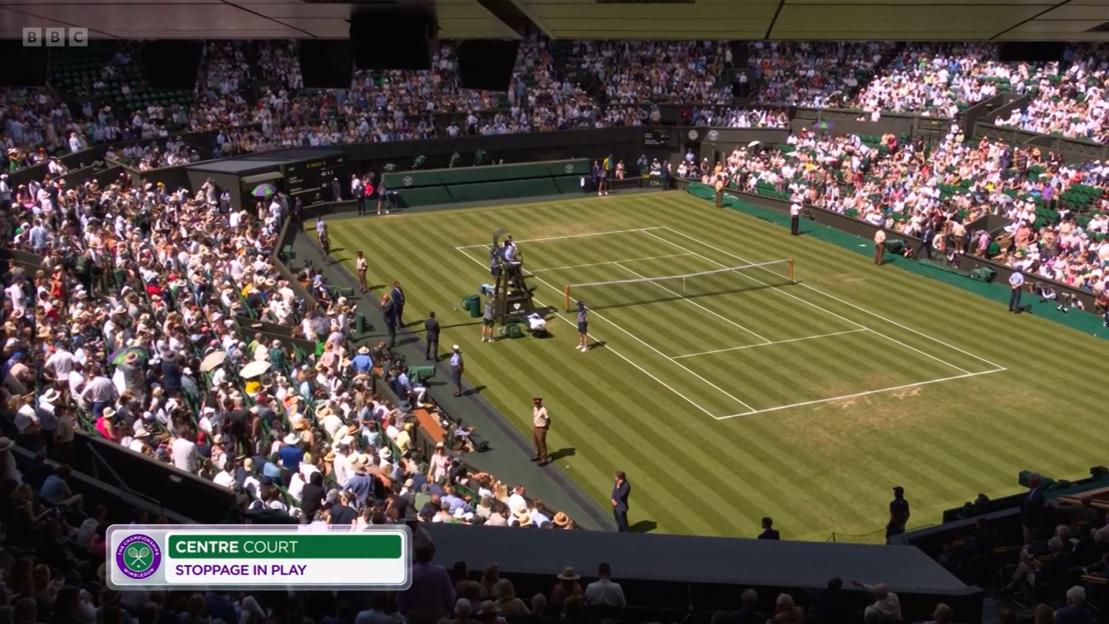 Wimbledon match suspended twice on Centre Court due to medical emergency before Taylor Fritz left bleeding from injury