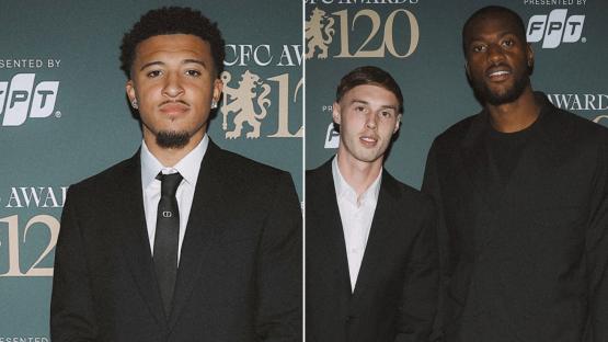 Chelsea stars get suited and booted for end-of-season awards bash as one star joins very exclusive list with TWO gongs
