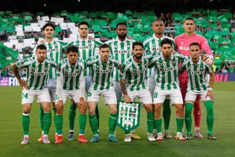 Real Betis soccer team group photo.