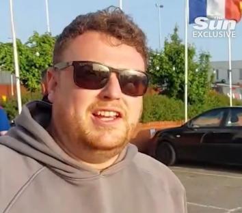 Jubilant Tottenham fan, Paul, speaks to the camera.