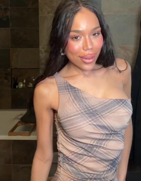 Woman removing hair extensions and fillers.