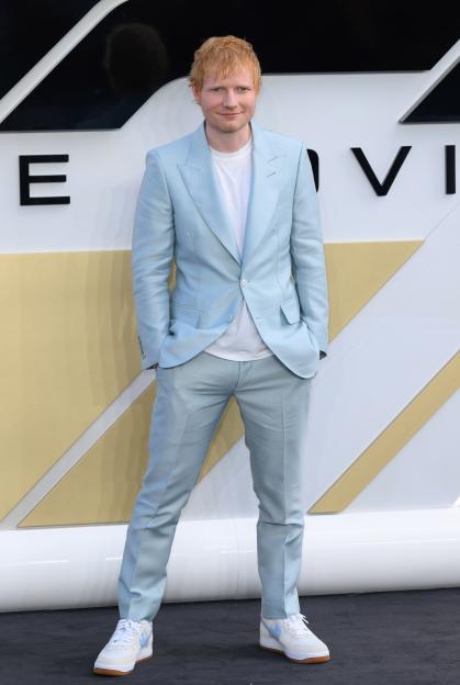 Ed Sheeran at the F1: The Movie premiere.