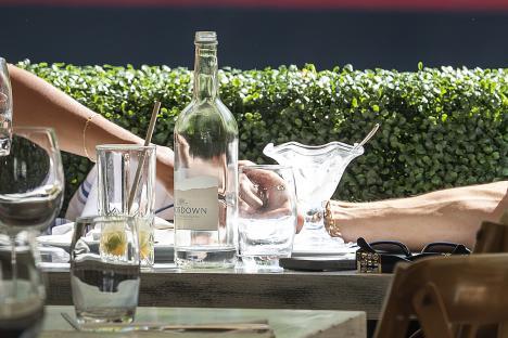 Maya Jama and Ruben Dias on a lunch date.