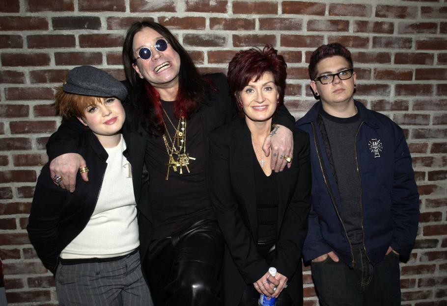 The Osbourne family: Ozzy, Sharon, Kelly, and Jack.