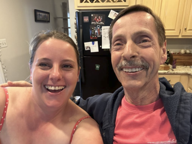 Sarah and Jim Dougherty smiling together.