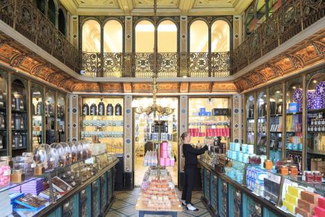 Interior of a 19th-century pastry shop in Lille, France.