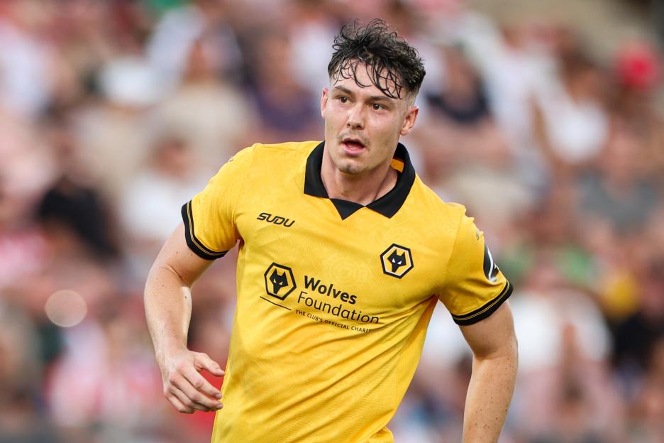 Jorgen Strand Larsen of Wolverhampton Wanderers in a pre-season friendly match.