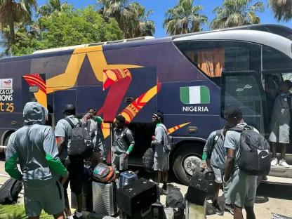 2025 U-20 AFCON: Flying Eagles arrive Ismailia for quarter-final showdown