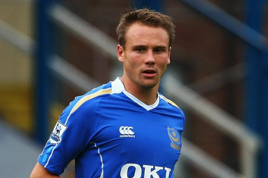 Matthew Taylor of Portsmouth playing soccer.
