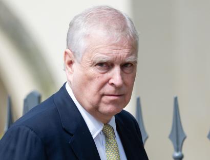 Prince Andrew, Duke of York, at an Easter service.