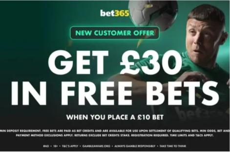 Man Utd vs Wolves: Get £30 in free bets on Premier League clash with bet365
