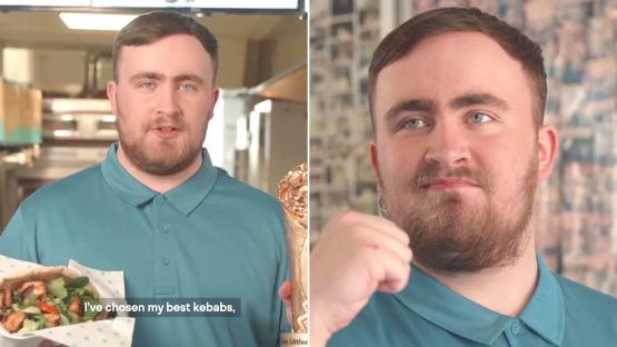 Luke Littler lands new role as darts star teams up with Deliveroo to find the best kebab in the country