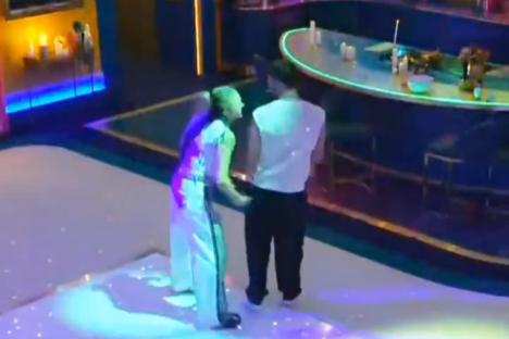 Watch as JoJo Siwa slaps Chris Hughes’ BUM on live stream moment CUT from CBB main show