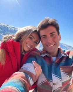 James Argent and Nicoline Artursson in a selfie.