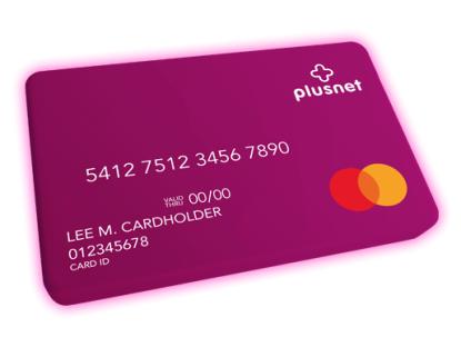 Plusnet broadband reward card.