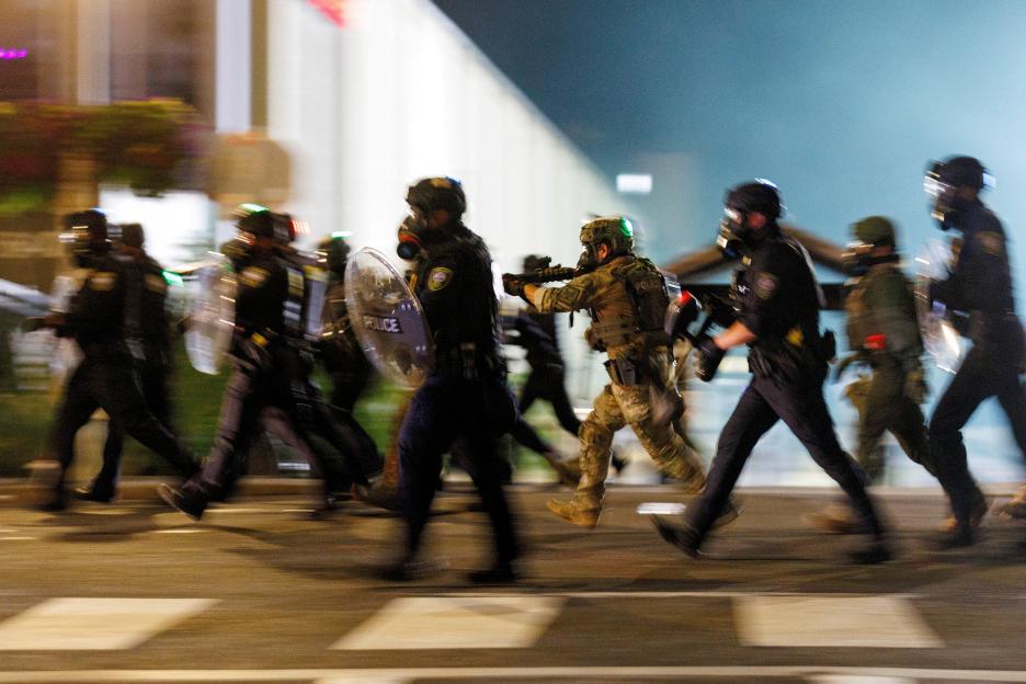 Trump orders deployment of troops to ‘war-ravaged’ US city to protect ICE facilities and authorises ‘full force’
