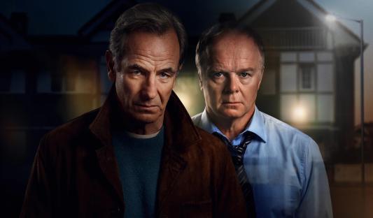 Promotional image for Channel 5's The Game, featuring two men.