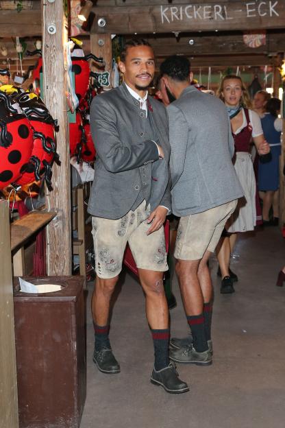 Soccer player Leroy Sané at Oktoberfest.