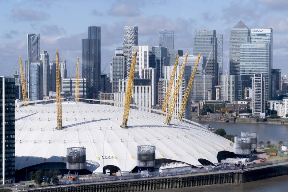 London Docklands and O2 Arena Landscape