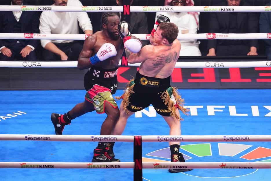 Terence Crawford breaks down in tears after BEATING Canelo Alvarez to make history by winning super-middleweight titles