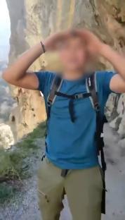 Story from Jam Press (Idiot Throws Rock) Pictured: Video grab - The young man¿s pal filmed him casting the heavy rock and the video was later uploaded to social media for ¿likes¿. VIDEO: Idiot tourist faces ¿168,000 fine for throwing huge rock down gorge in popular park An idiot tourist is facing an eye-watering ¿168,000 fine for throwing a massive rock down a gorge in a popular national park. The young man¿s pal filmed him casting the heavy rock and the video was later uploaded to social media for ¿likes¿. Seconds after the large stone was tossed, a deafening bang was heard as it hit the ground several metres below. The idiotic stunt was filmed at a point along the popular Cares Trail in northern Spain¿s Picos de Europa National Park. Of the park¿s estimated 2m annual visitors, around 300,000 hike the Cares Trail - its most popular walking route. The clip was later shared by a social media account that features videos of young people throwing rocks into voids. Although most clips on the page get a handful of views, this one blew up and quickly caught the police¿s attention. The Spanish Civil Guard have since announced that they are investigating the young man¿s antics, as reported by NeedToKnow. A spokesperson said: ¿This stunt could cost you dearly. ¿Throwing this rock could land this person with a fine ranging from ¿5,001 to ¿200,000. ¿Why? Because disturbing the environment in the Picos de Europa National Park is classed as a very serious offence. ¿Keep that in mind when visiting a national park - these are specially protected areas due to their high environmental value.¿ Javier said: ¿There are livestock farmers who pass through down there. Your little joke could¿ve ended badly.¿ Another viewer said: ¿You have to be a real idiot - you could¿ve gone down with the rock. The force and weight of that boulder could¿ve smashed someone to pieces.¿ A third said: ¿There¿s an alternative path underneath - I just hope no one was down there. And let¿s not forget, people go canyoning or climbing in those areas - when you throw something, there could be someone below.¿ A fourth said: ¿He should be accompanied by a responsible adult - it¿s clear he¿s not ready to be out on his own.¿ And a fifth said: ¿In the mountains, you mustn¿t throw rocks if you can¿t see where they¿ll land - you have no idea who might be below. You could hit a person or an animal.¿ ENDS EDITOR¿S NOTES: Quotations have been translated to English. Video Usage Licence:(EMERGENCY SERVICES) We have obtained this material directly from the emergency services (fire / police / ambulance / rescue workers). Video Restrictions: None.