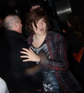 Frankie Cocozza of X Factor at Faces Nightclub in London.