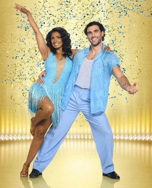Balvinder Sopal and Julian Caillon in dance attire.