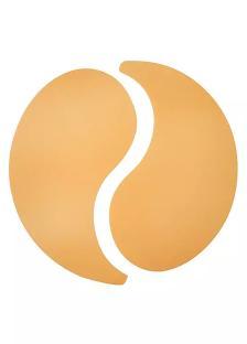 Pair of peach-colored under-eye patches.