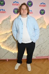 Lewis Capaldi at Wimbledon in the evian VIP suite.