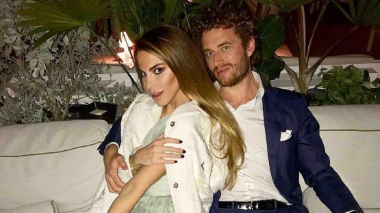 Victoria Baker-Harber and Inigo Philbrick at an event.