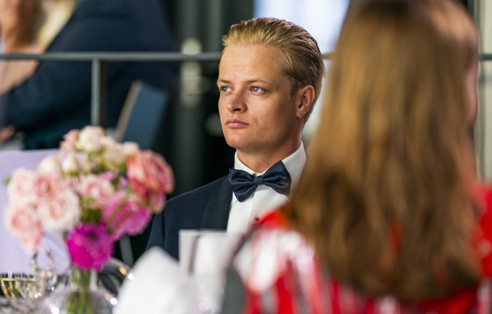 Marius Borg Høiby, son of the Norwegian Crown Princess, at an event.