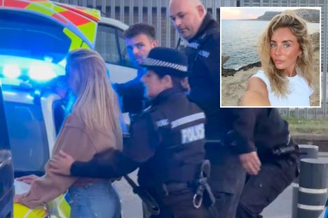 Clip of Bonnie Blue being ‘arrested’ goes viral – but it’s just another pathetic stunt by fame-hungry attention seeker