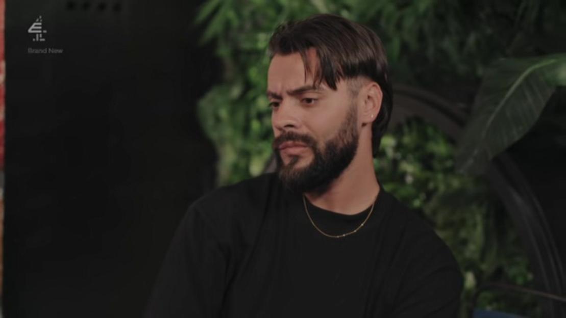 Davide from MAFS looking upset with a beard and dark hair.