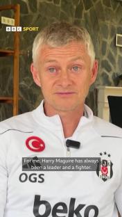 Ole Gunnar Solskjaer says Harry Maguire has always been a leader and a fighter.