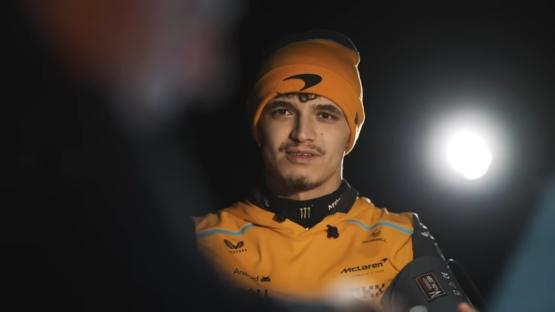 Lando Norris in a lie detector test.