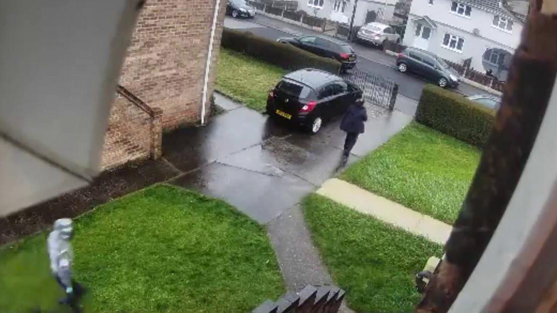 Vile moment ex-boyfriend slashes prison officer’s THROAT with Stanley knife after lying in wait outside her home